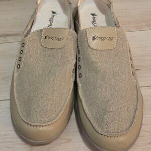 FROGG TOGGS Windward Slip-on Mens Khaki Tan Boat Dock Fish Shoes Size 11